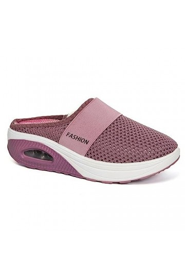 Hoomall Femme Chaussures de Marche Orthopédiques à Enfiler avec Coussin dair Respirantes pour diabétiques avec Soutien de la