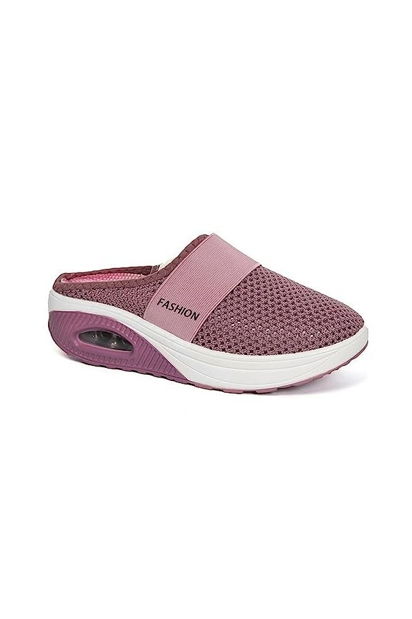 Hoomall Femme Chaussures de Marche Orthopédiques à Enfiler avec Coussin dair Respirantes pour diabétiques avec Soutien de la