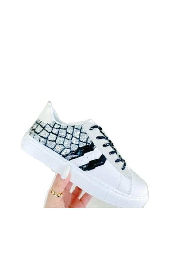 Baskets Mode pailletees, Baskets Tendance Fashion avec Paillettes EU_Footwear_Size_System, Adult, Women, Numeric, Medium, Nu