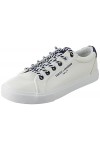 TERRE DE MARINS Femme Minor Basket, Blanc-Marine, 37 EU