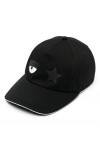 CHIARA FERRAGNI Casquette Noir Basebal Cap with Pence, Noir , Medium