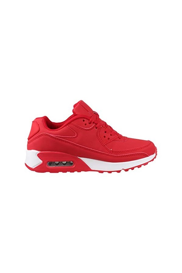 Chaussures à la Mode Femmes Hommes de Course Sport Baskets Chunkyrayan Y011-H011 Red-36
