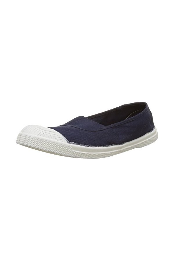 Bensimon - F15002 - TENNIS ELASTIQUE FEMME - Baskets Basses - Femme - Noir Carbone - 37 EU