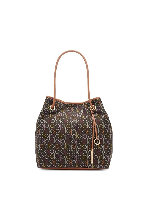 Calvin Klein Gabrianna Monogram North/South Key Item Tote Femme, Multi-Logo, Taille Unique