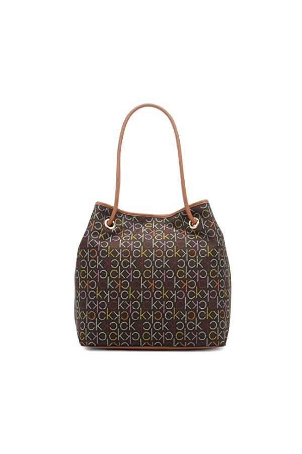 Calvin Klein Gabrianna Monogram North/South Key Item Tote Femme, Multi-Logo, Taille Unique