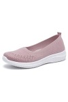 LYBANG Femmes Nouveau Style Casual Chaussures de Marche sans Lacets Semelle Souple Confortable léger Mesh Respirant Fitness S