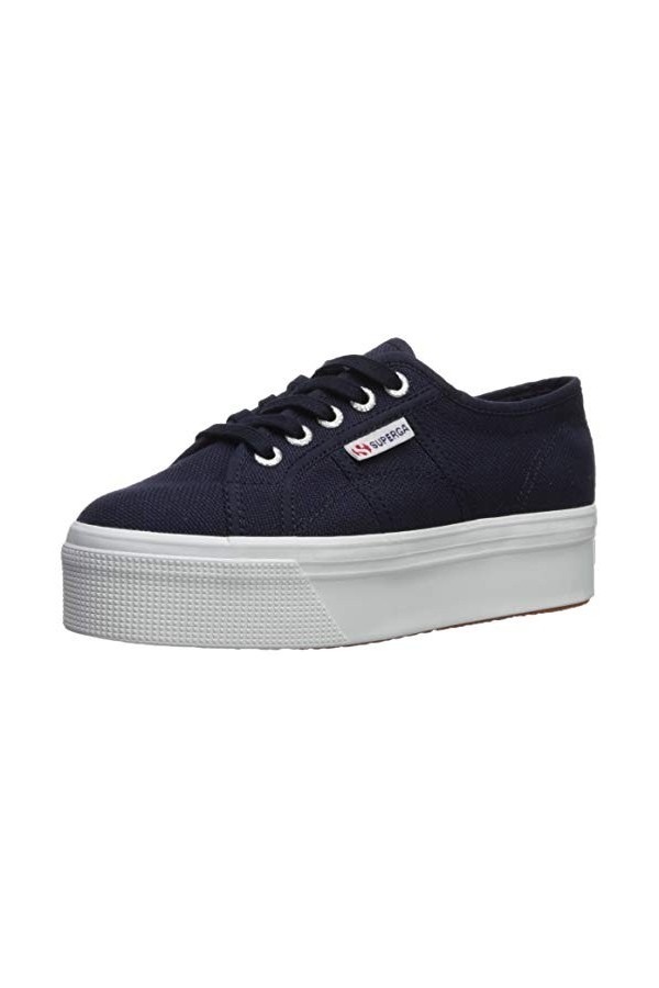 Superga Femme 2790ACOTW Linea UP and Down Baskets Basses, Bleu 933 Navy, 37.5 EU
