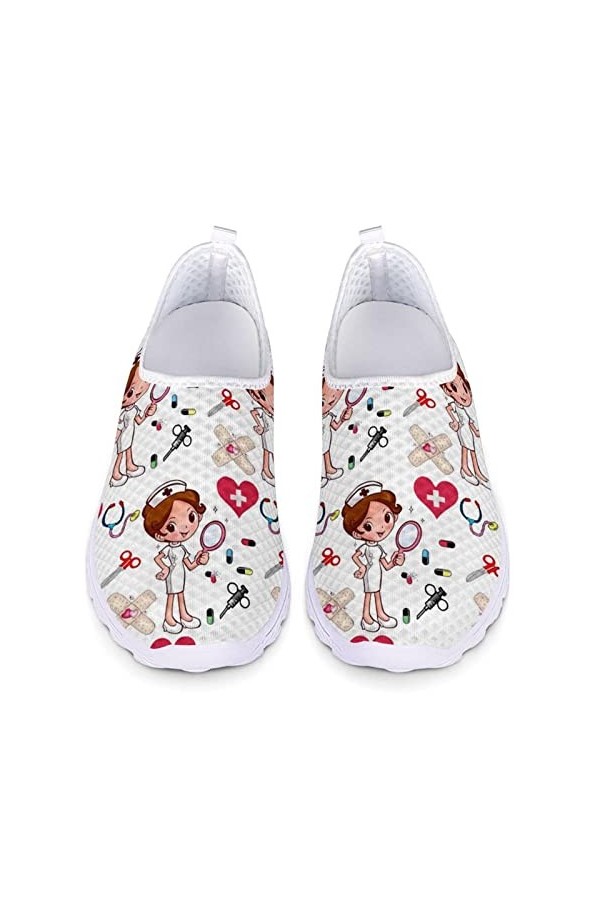 Dolyues Chaussures de course légères à lacets pour femme - Taille 35 EU 45, Motif chat de maternité, 39 EU
