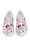 Dolyues Chaussures de course légères à lacets pour femme - Taille 35 EU 45, Motif chat de maternité, 39 EU