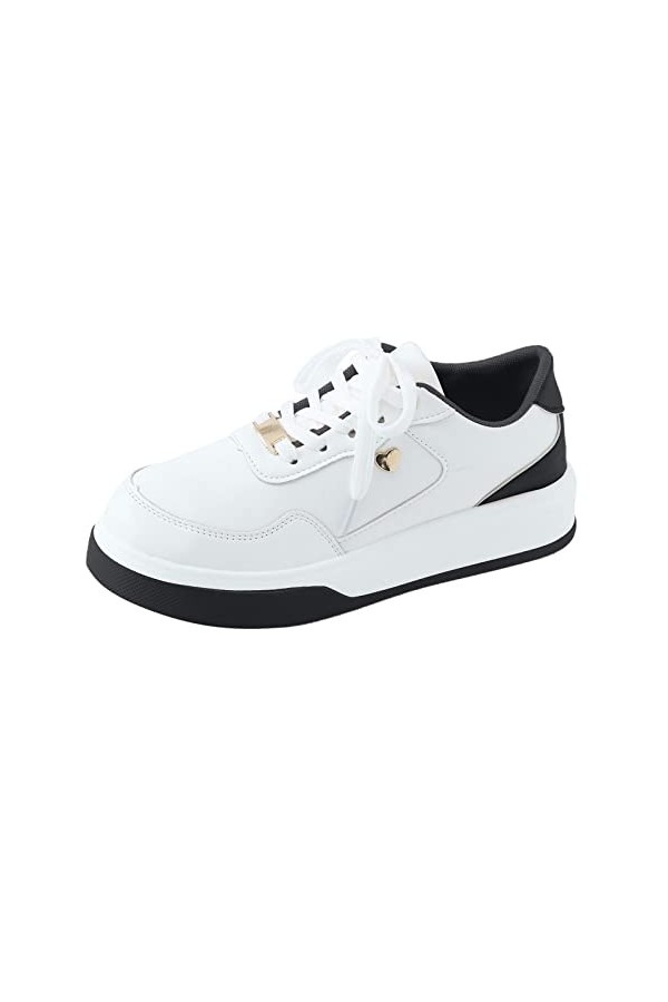 Baskets pour femme - Bleu - Taille 39 - Mode - Blocage des couleurs - Chaussures de sport décontractées confortables avec sem