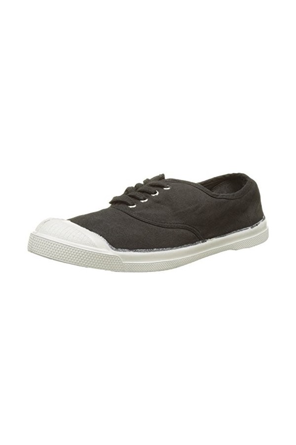 Bensimon - F15004 - TENNIS LACET FEMME - Baskets Basses - Femme - Noir Carbone - 36 EU