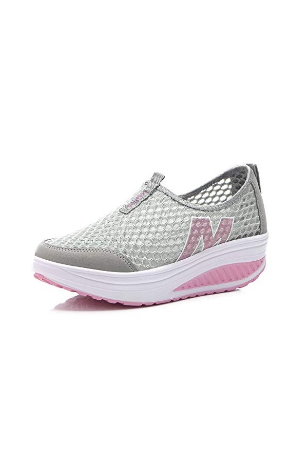 Femmes Minceur Taille Chaussures Marche Baskets 35-42 EU Plateforme Chaussures Poids Air Léger Engrener Elastic Sports en Mar