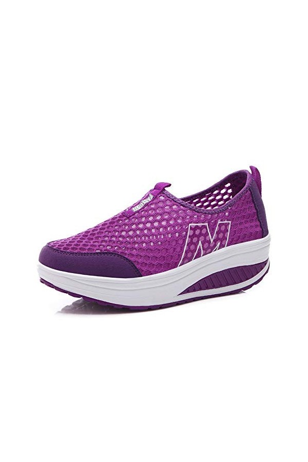 Femmes Minceur Taille Chaussures Marche Baskets 35-42 EU Plateforme Chaussures Poids Air Léger Engrener Elastic Sports en Mar