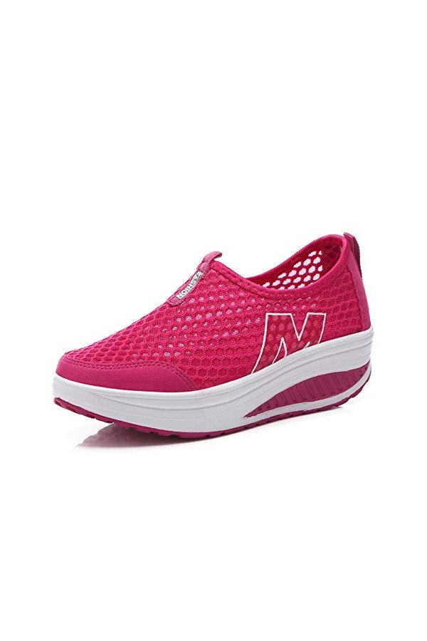 Femmes Minceur Taille Chaussures Marche Baskets 35-42 EU Plateforme Chaussures Poids Air Léger Engrener Elastic Sports en Mar