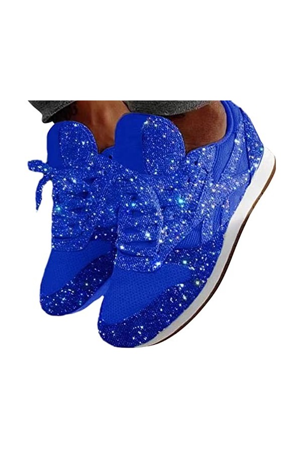 tinetill Baskets Femmes Paillettes Sneaker Paillettes sans Lacet Chaussures de Sport Chaussures décontractées Confortables Ch
