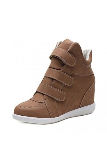 shownicer Femme Talon Compensé Plateforme Bottillon Élégant Baskets Mode Chaussures Respirantes Chaud Sneakers Chaussure de S