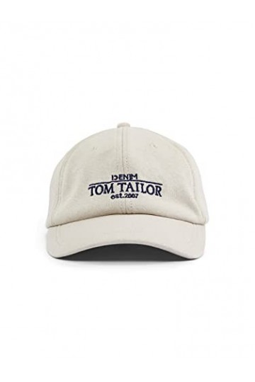 TOM TAILOR Denim 1033075 Casquette avec logo Femme ,30026 - Cloud Grey ,ONESIZE