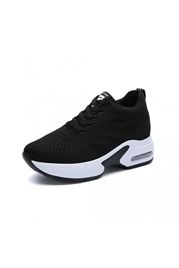 Kimpola Baskets Mode Compensées Femme Chaussures Compensées Plateforme Chaussure de Sport Marche Gym Fitness Sneakers Haute C