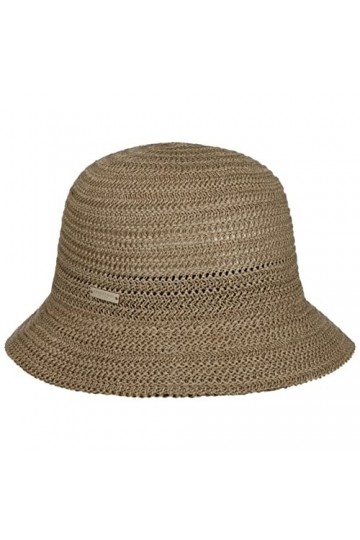 Seeberger Chapeau en Lin Ranvelia Chapeau dété Chapeau de Soleil Taille Unique - Beige 