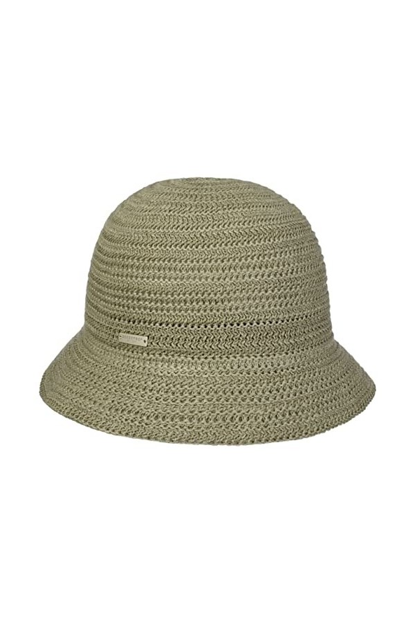 Seeberger Chapeau en Lin Ranvelia Chapeau dété Chapeau de Soleil Taille Unique - Beige 