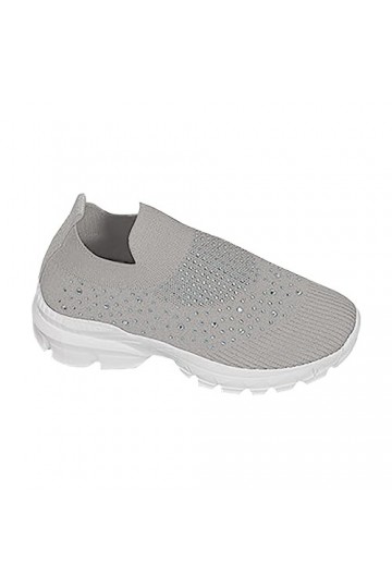 BIISDOST Baskets Mode Femme : Paillettes Plates Baskets Respirantes Paillettes Chaussures de Sport dExtérieur Chaussures de 
