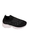BIISDOST Baskets Mode Femme : Paillettes Plates Baskets Respirantes Paillettes Chaussures de Sport dExtérieur Chaussures de 