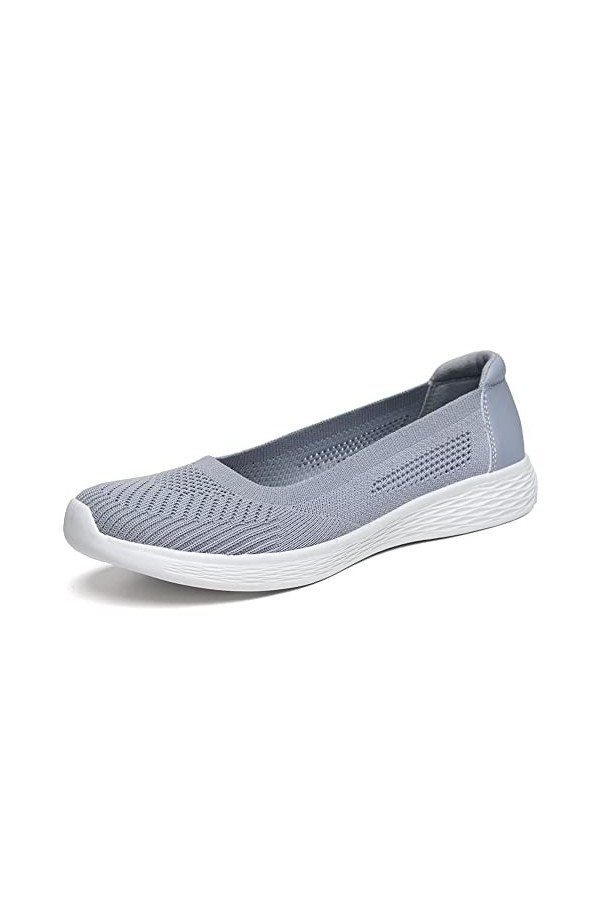 Puxowe Chaussures Slip-on Plates Basses en Maille Mocassins Respirants en Maille pour Femmes 36 EU Bleu Marin