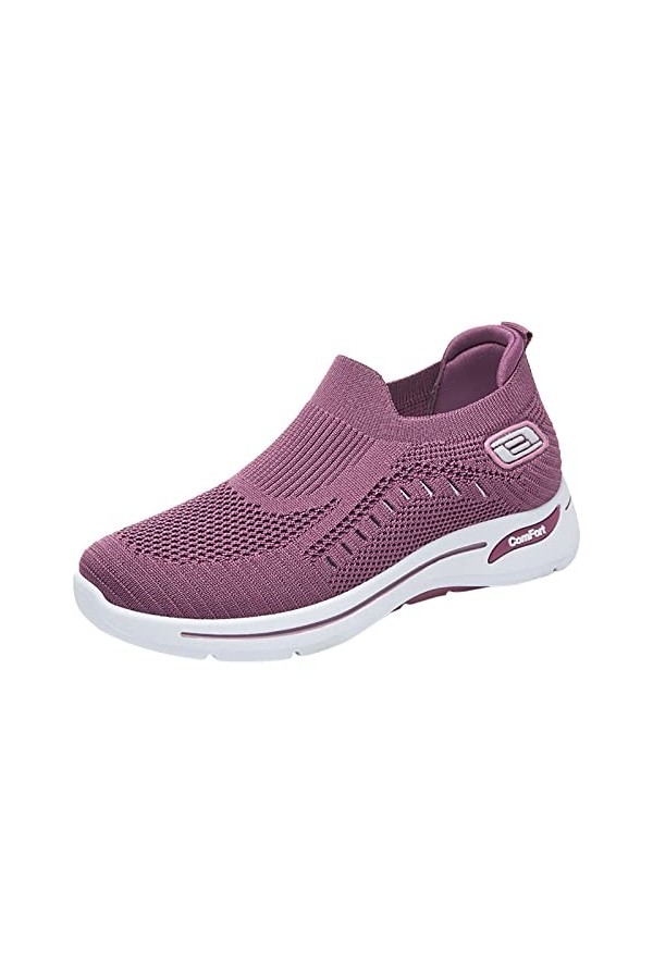 Allbestop Chaussures de Sécurité Unisexe Chaussures De Course,Chaussures D Eau Femme Basket Femme Mode Sneakers White Chauffe
