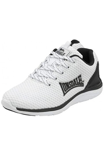 Lonsdale Silwick, Road Running Shoe Femme, White/Black, 38 EU
