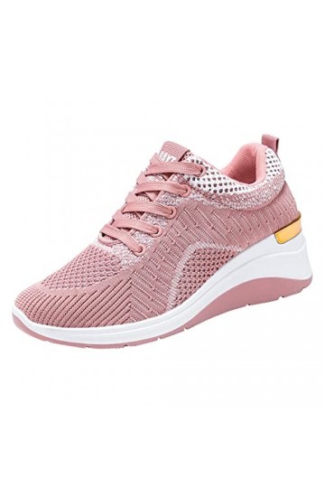 Yavion Basket Femmes Femme Air Running Baskets,Chaussures Décontractée Antidérapant Plate Chaussures Femme Baskets Mode Femme