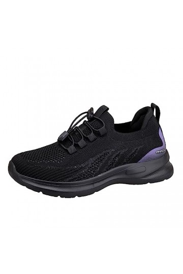 Baskets Mode Femme Sneakers Respirant Mesh Confortable Chaussures de Running Sport Confortables Pas Cher Mode LéOpard Tique C