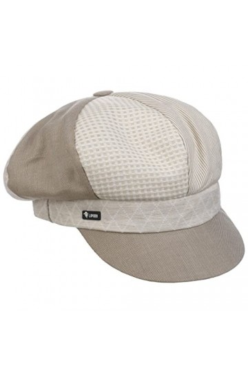 Lipodo Casquette Gavroche Multipattern Femme - Made in Italy Baker Boy avec étiquette en Coton visière Printemps-été - Taille