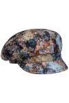 Seeberger Casquette Gavroche Tivena Flower Casquette avec étiquette Taille Unique - Bleu 