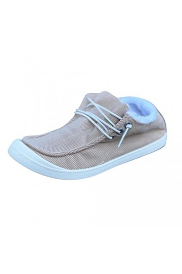 Baskets Mode Femmes Baskets Confort Femmes Chaussures décontractées Femmes Gris Couleur Chaussures de Marche Dame Chaussures 