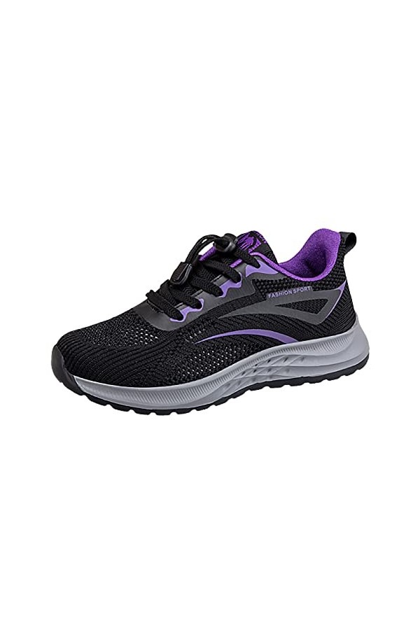 Basket Femme Chaussures de Running Femmes Baskets Mode été Maille Respirant Confortable léger à Lacets Chaussures décontracté