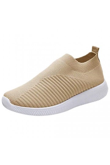 Baskets Femme Chaussures de Sport Running Femmes Baskets Mode été Maille Respirant Confortable léger à Lacets Chaussures déco