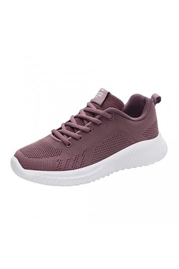 FGUUTYM Chaussures pour femme Largeur H 41 Nouvelles Baskets Mode Femme Baskets Confort Femme Casual Chaussures Femme Gris Ch