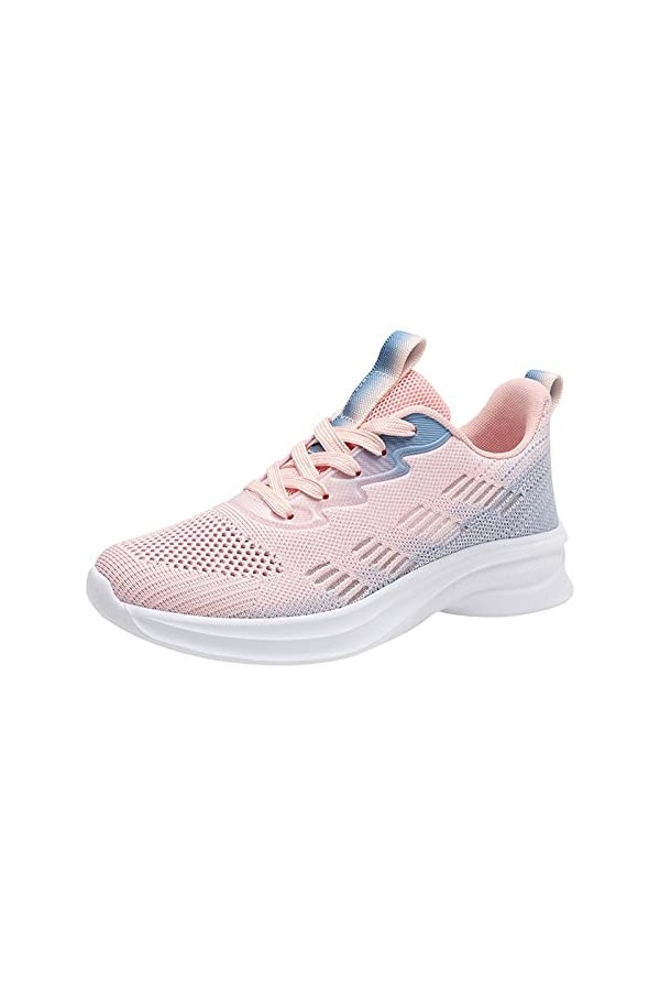 Yavion Basket Femmes Basket Femme Confort Chaussure De Running Marche,Mode Sneakers Style Multicolore Baskets Compensées Femm