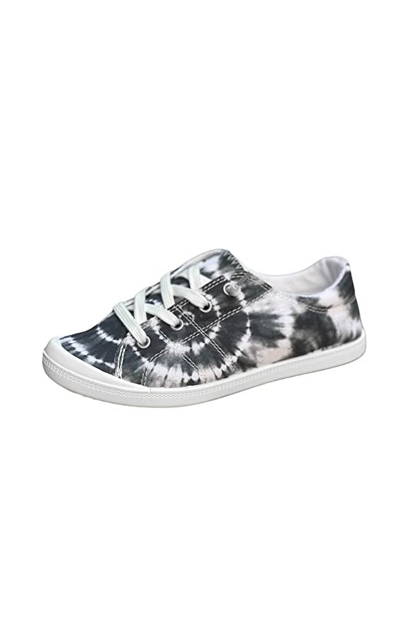 Baskets Mode Femme Sneakers Respirant Mesh Confortable Slip-on Baskets Mode Basses Chaussures DéContractéEs Imprimé Chaussure