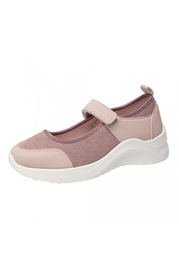 550 Chaussures Femme Ete Confortable Baskets Slip on Breathe Mesh Chaussures de Marche Femmes Mode Baskets Confort Wedge Plat