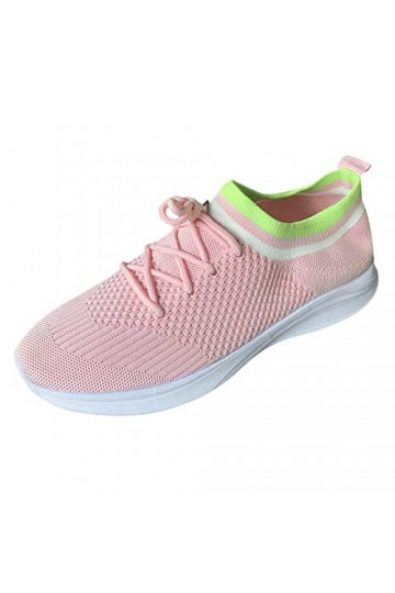 550 Basket Femme Chaussure de Course Marche Grande Plate-Forme Volante à Lacets tricotée Taille Baskets pour Femmes Couleur S