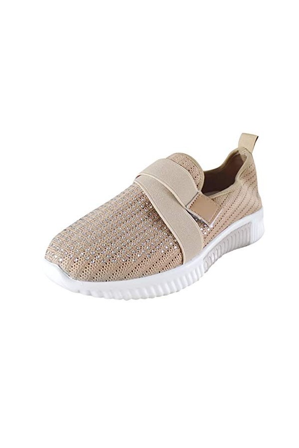 Sandales Plates Femme Taille 9 Mesdames Maille Dentelle Chaussures Respirantes décontractées Baskets Confortables Mode Basket