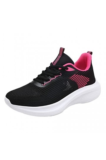 Baskets pour Femmes Marche Légers Sneakers Femmes Baskets à la Mode été Nouveau Maille Respirant et Confortable Plateforme Ch