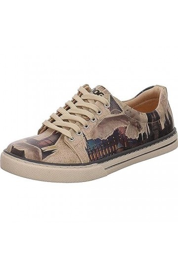 DOGO Vegan en Cuir Multicolore Mode Baskets pour Femme - Chaussures de Marche Confortables et Décontractées - Fait à la Main 