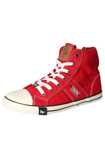 Mustang Femme 1099-502-1 Sneakers Hautes, Blanc 1 Weiss , 38 EU