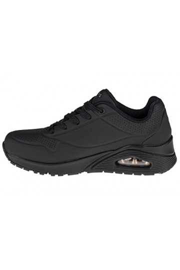 Skechers 73690-bbk_39, Sneakers Basses Femme, Noir, 39 EU