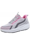 PPXID Basket Femme Chaussure de Marche Sport Travail Casual Fitness Gym Lacets Sneakers -Blanc 40