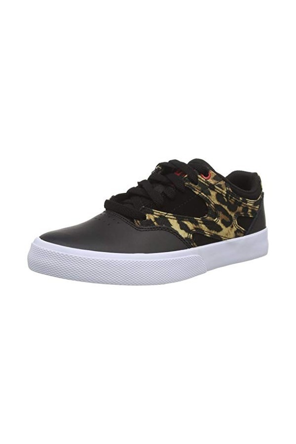 DC Shoes Femme Kalis Vulc Basket, Gris/Blanc, 42 EU