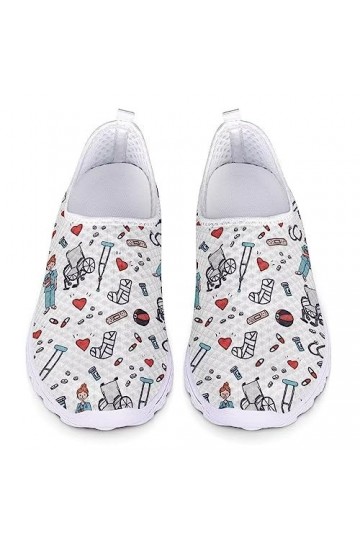POLERO infirmière modèle sans Lacet Chaussures pour Femmes léger Maille Respirant Chaussures Sport Sneaker EU 38