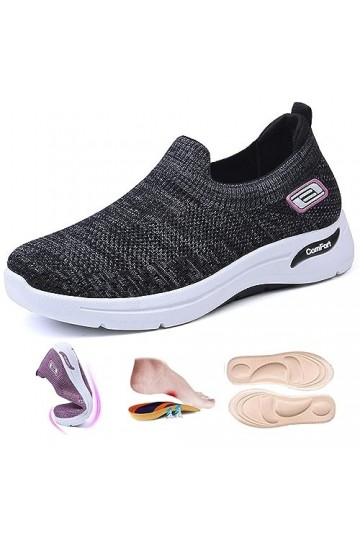 Femmes Orthopédique Confort Sneakers Tissé Respirant Chaussures Orthopédiques Antidérapantes Sneakers Casual Soft Sole Walkin
